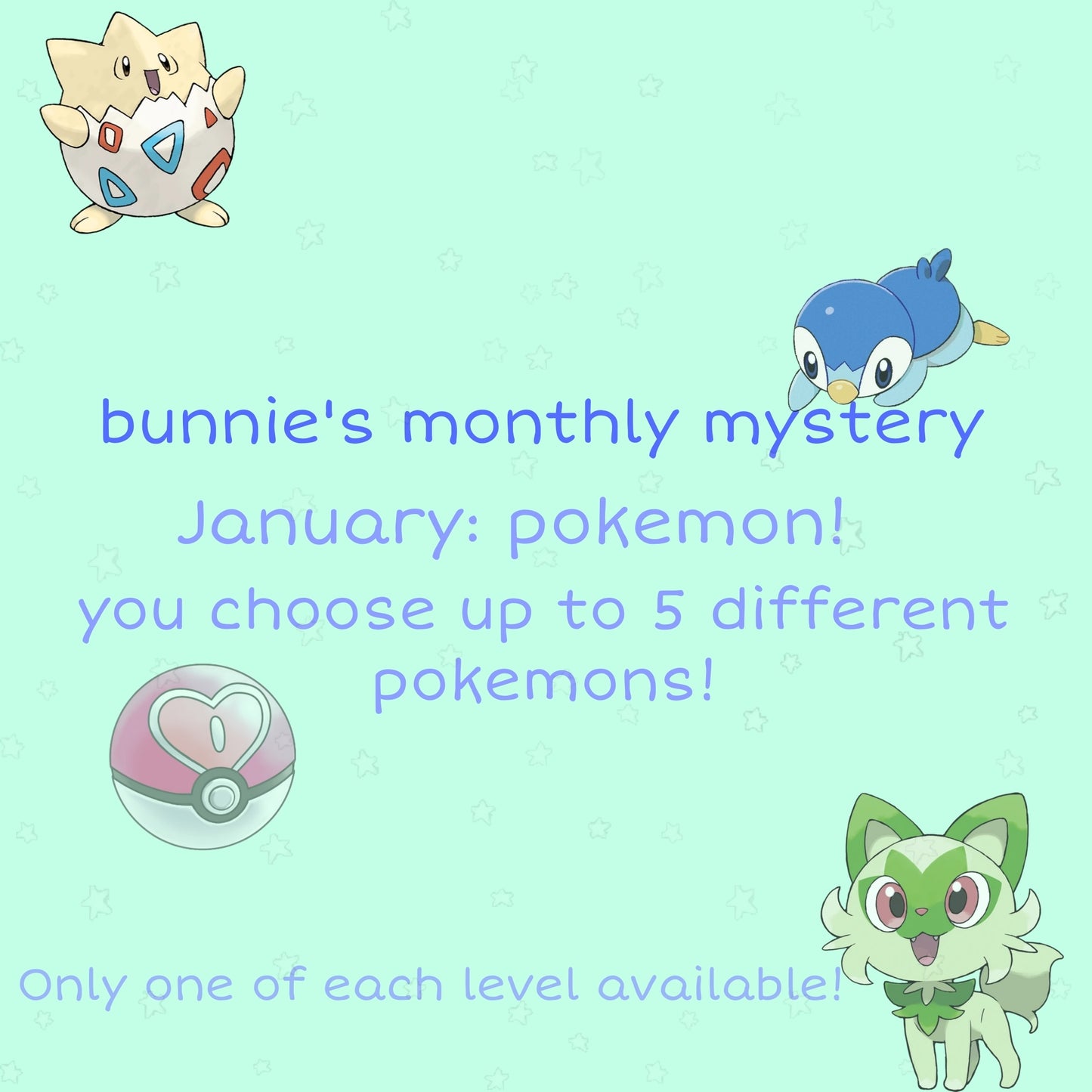 Level four, pokemon monthly mystery!