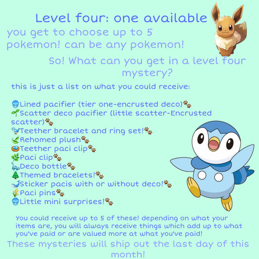 Level four, pokemon monthly mystery!