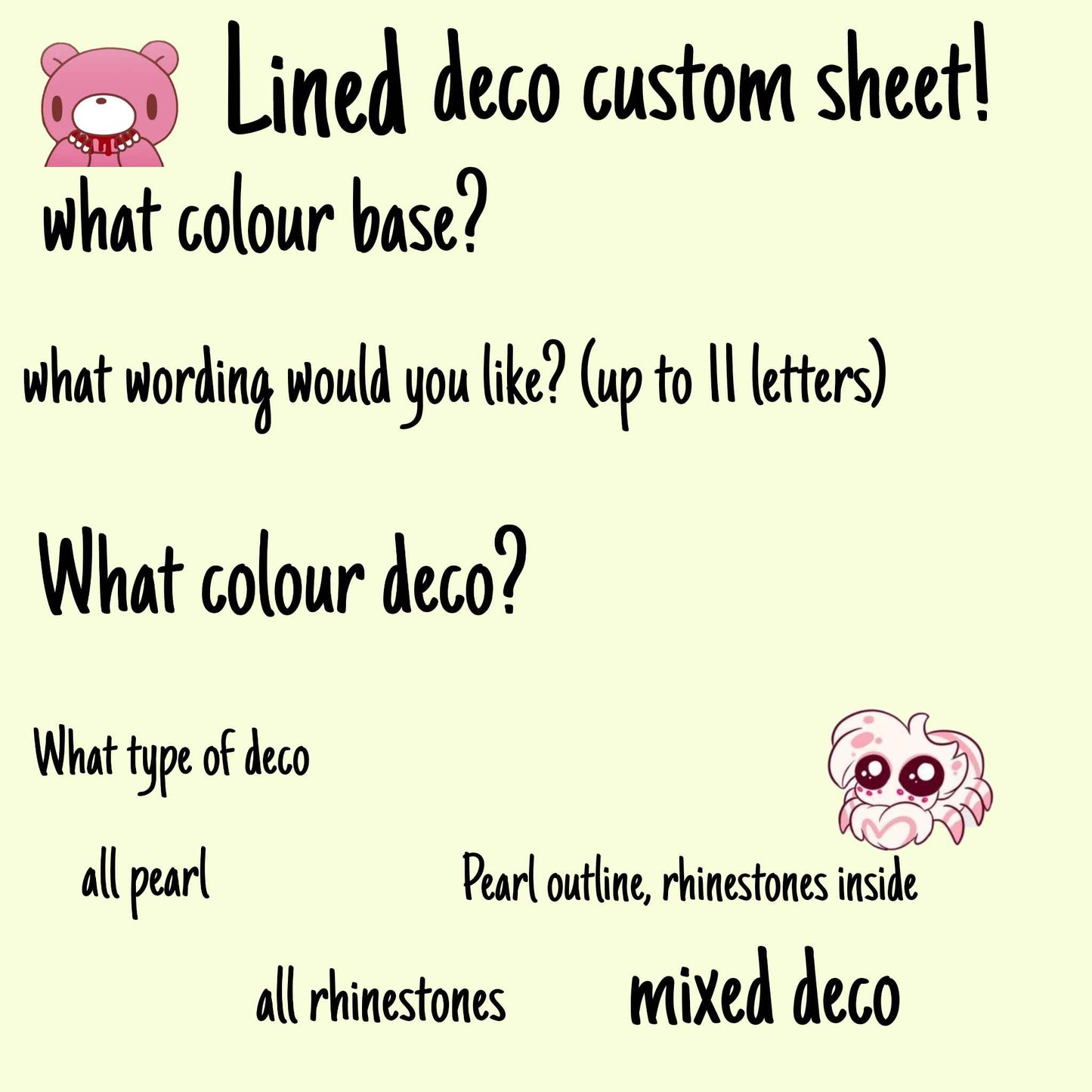 Lined deco customs!