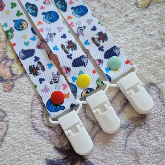 Inside out, paci clip