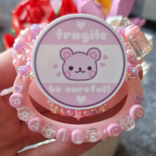 Fragile cub, deluxe scatter pacifier