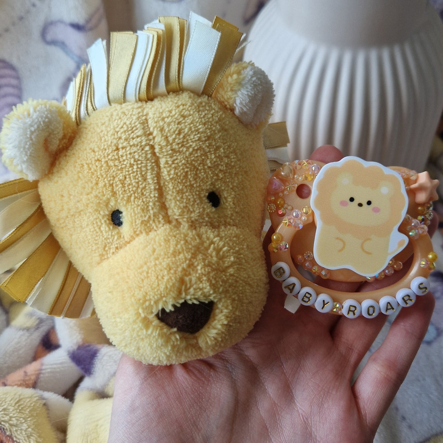 Baby roars, jellycat paci + bear remake ♡